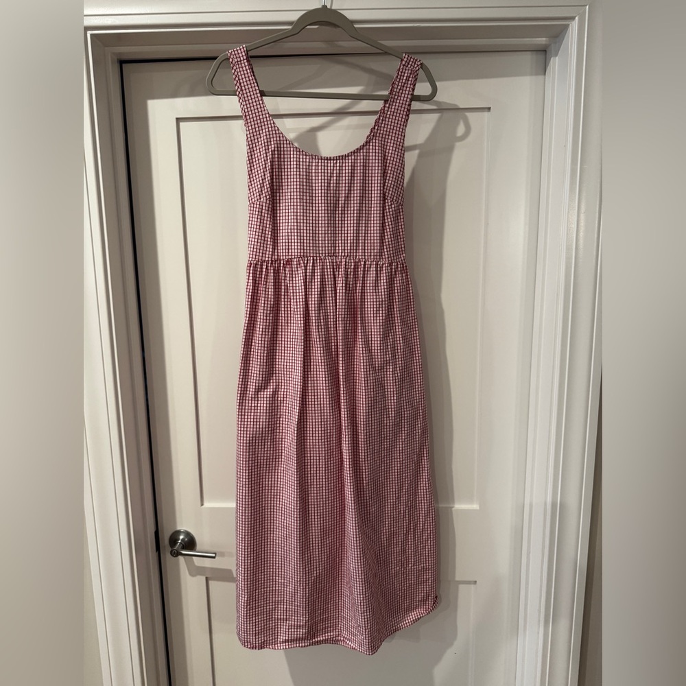 Sundry Red Gingham Sleeveless Dress